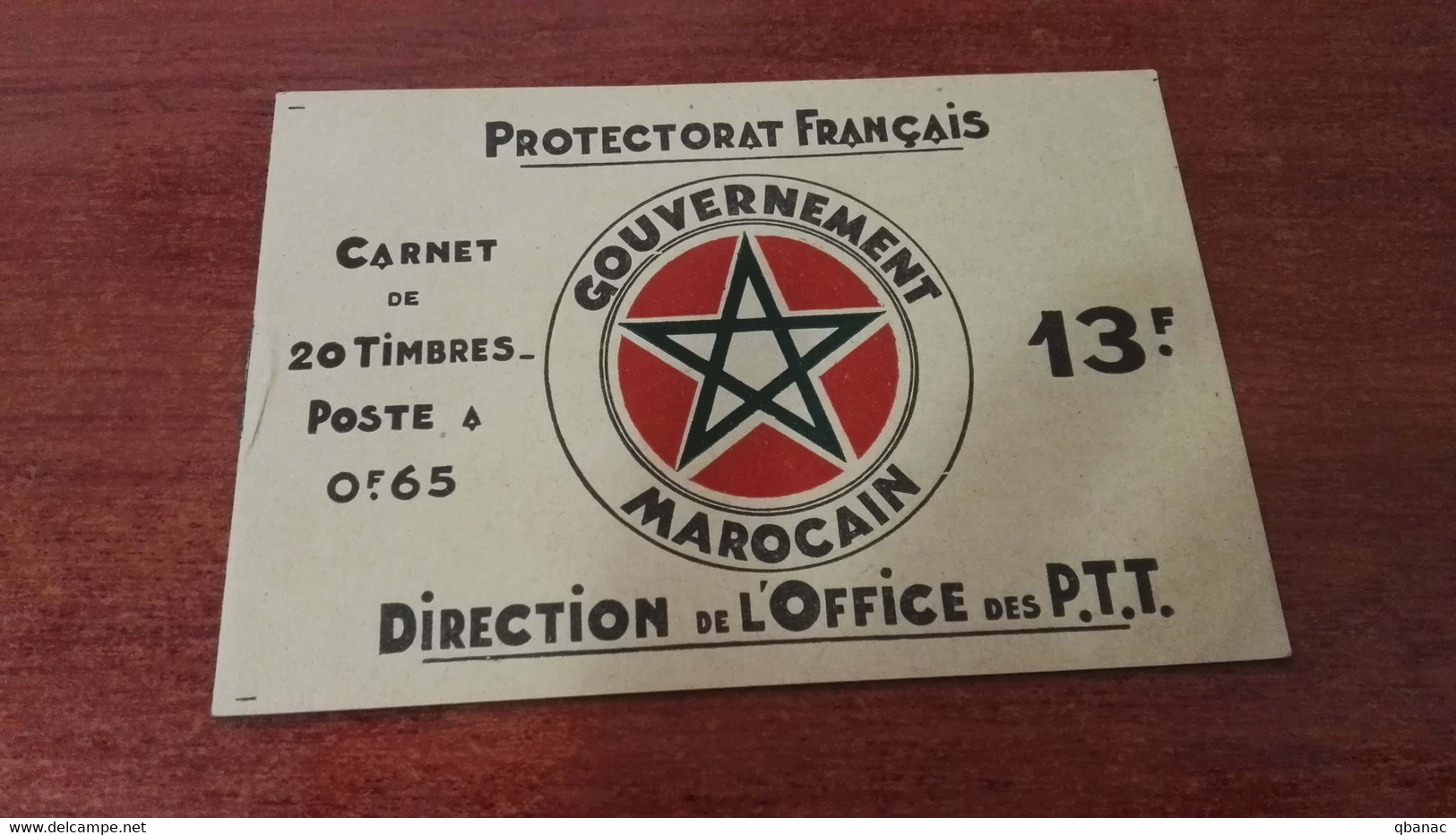 Morocco Maroc 1933 Yvert#140 In Carnet, Excellent State - Neufs