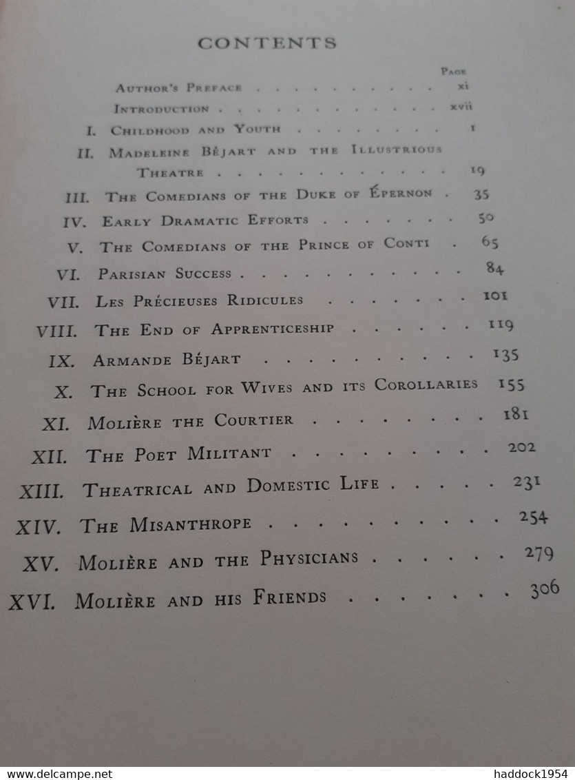 MOLIERE A Biography H.C. CHATFIELD-TAYLOR Duffield Et Company 1906 - Théâtre