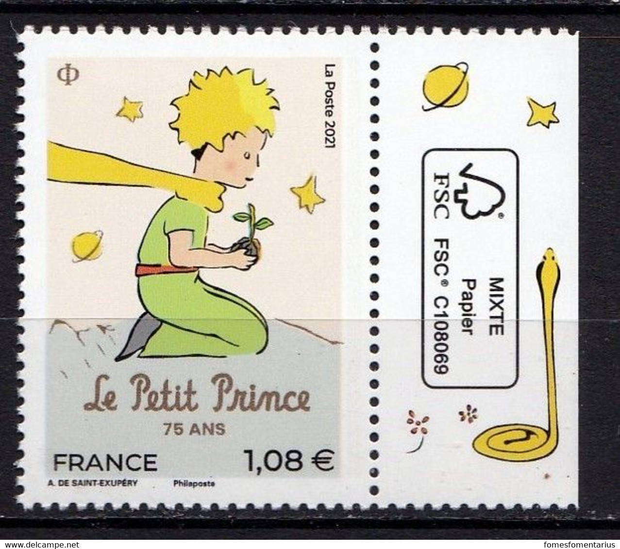 Petit Prince Neuf ** Bord De Feuille Année 2021 - Unused Stamps
