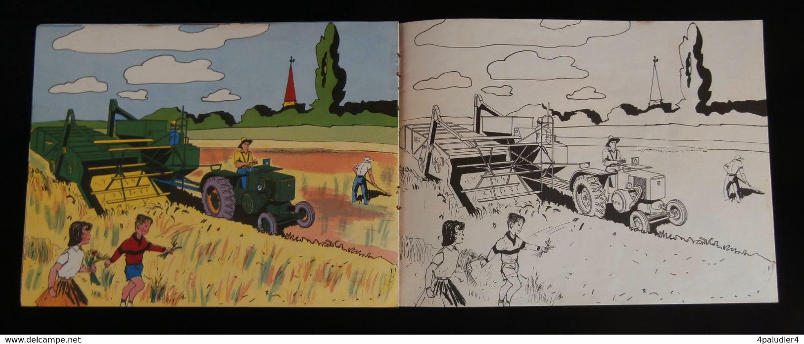 ( Agriculture Tracteur Enfantina Coloriage ) ALBUM A COLORIER SOCIETE FRANCAISE VIERZON 1950 / 1960 S.F.V. - Tractors