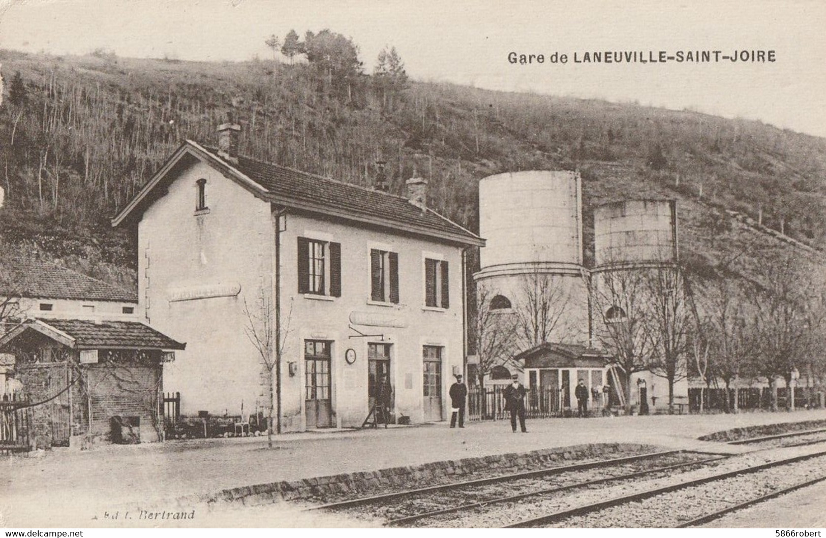 CARTE POSTALE ORIGINALE ANCIENNE : LANEUVILLE SAINT JOIRE LA GARE  ANIMEE MEUSE (55) - Stazioni Senza Treni