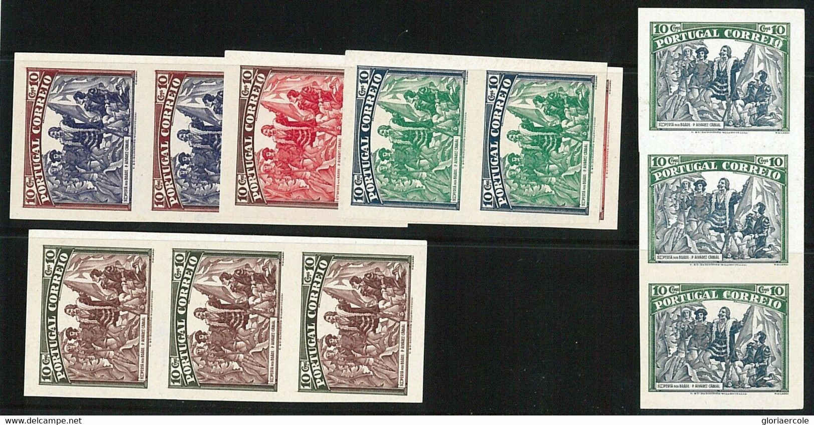 46485 - Cabral PORTUGAL - UNISSUED Never Issued STAMP PROOFS!  VERY INTERESTING! 1940 - Probe- Und Nachdrucke