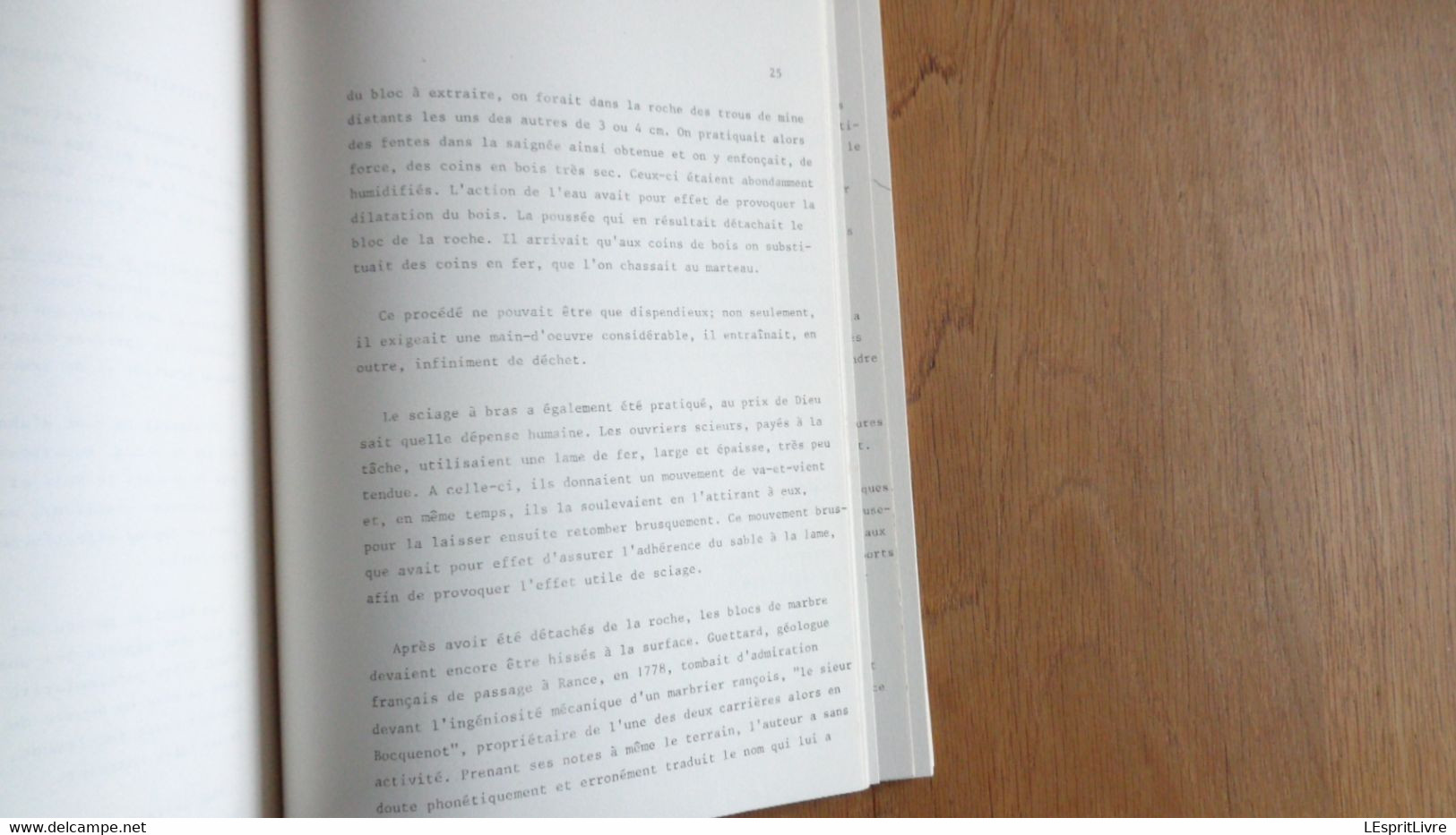 LE ROUGE DE RANCE R Leveque Régionalisme Rance Carrières Marbre Marbrier Marbrerie Tailleur de Pierre Sciage Industrie