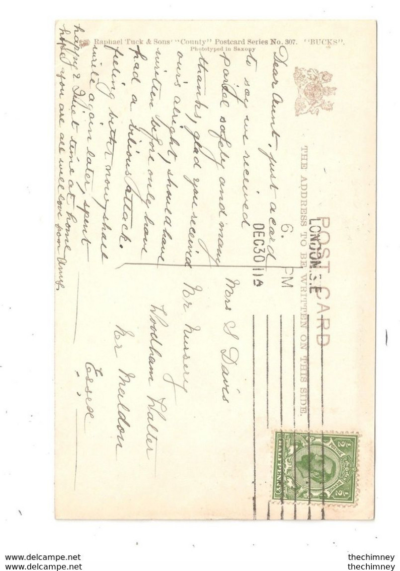 MARKET SQUARE AYLESBURY RAPHAEL TUCK COUNTY POSTCARD SERIES No.307 BUCKS USED - Buckinghamshire