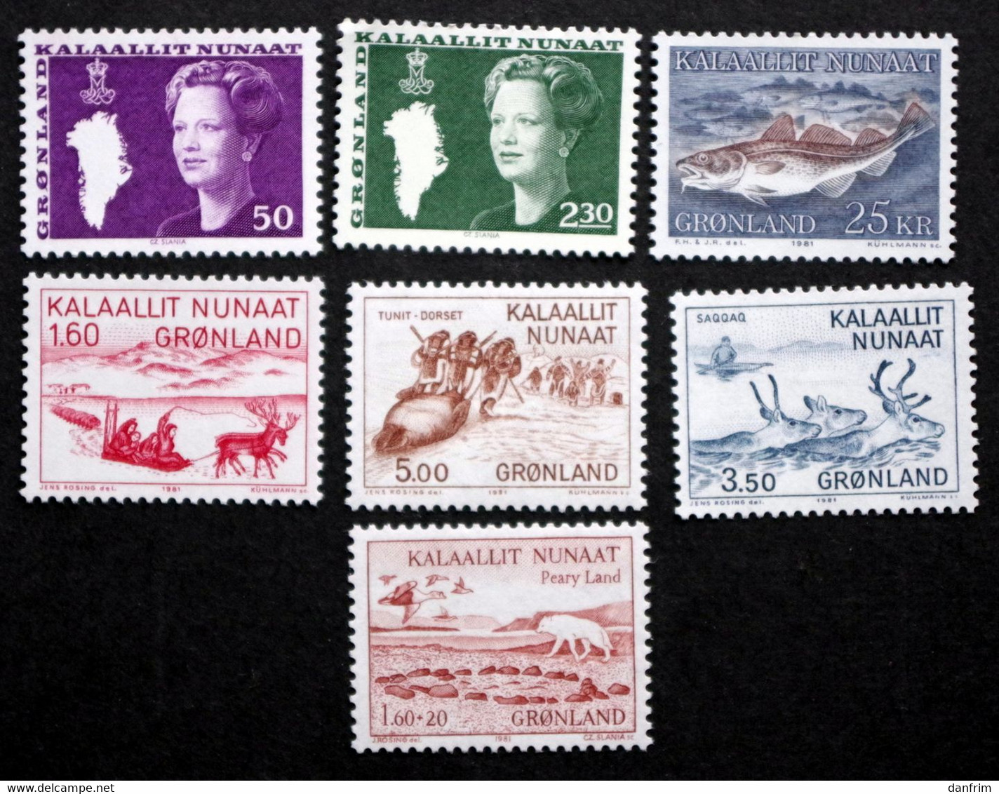 GREENLAND 1981 Year   Complete   MNH (**)  ( Lot Ks 1080) - Volledige Jaargang