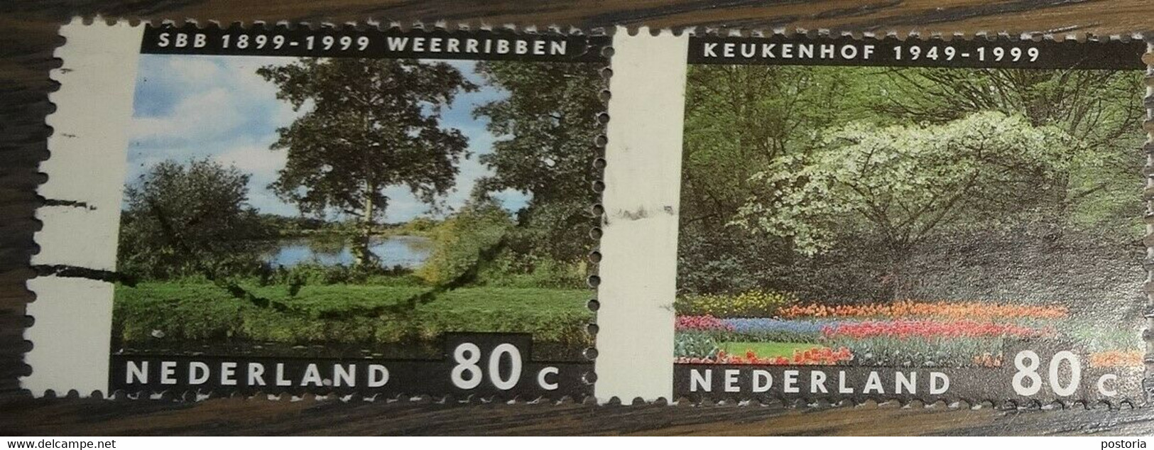 Nederland - NVPH - 1816 T/m 1817 Paar - 1999 - Gebruikt - Cancelled - Jaargetijden Weerribben - Keukenhof - Used Stamps