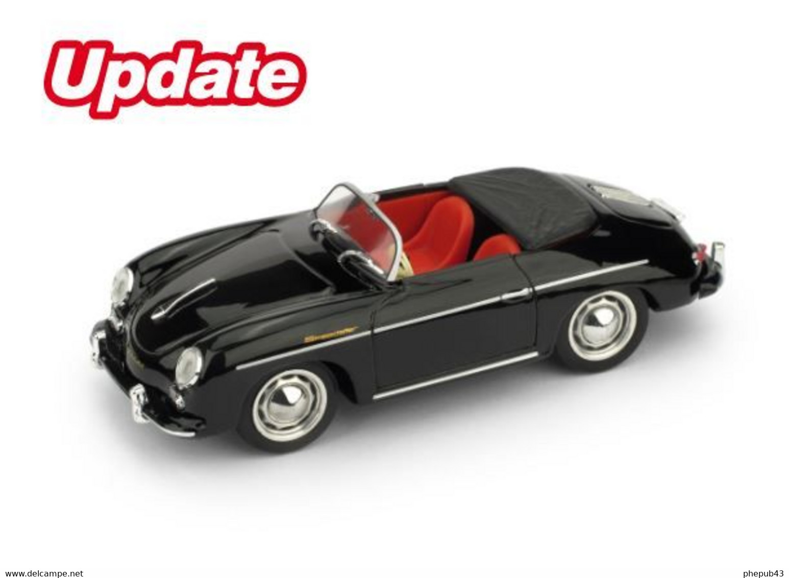 Porsche 356 Speedster Open - 1952 - Black - Brumm - Brumm