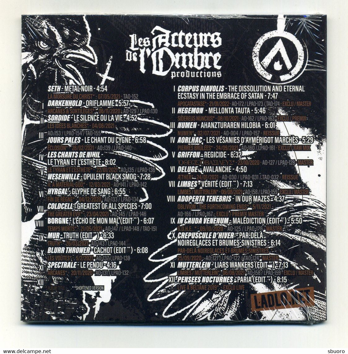 Double CD Sampler Collector 24 Titres / Tracks - Les Acteurs De L'Ombre Productions - Lire Détails Groupes Et Titres - Hard Rock & Metal