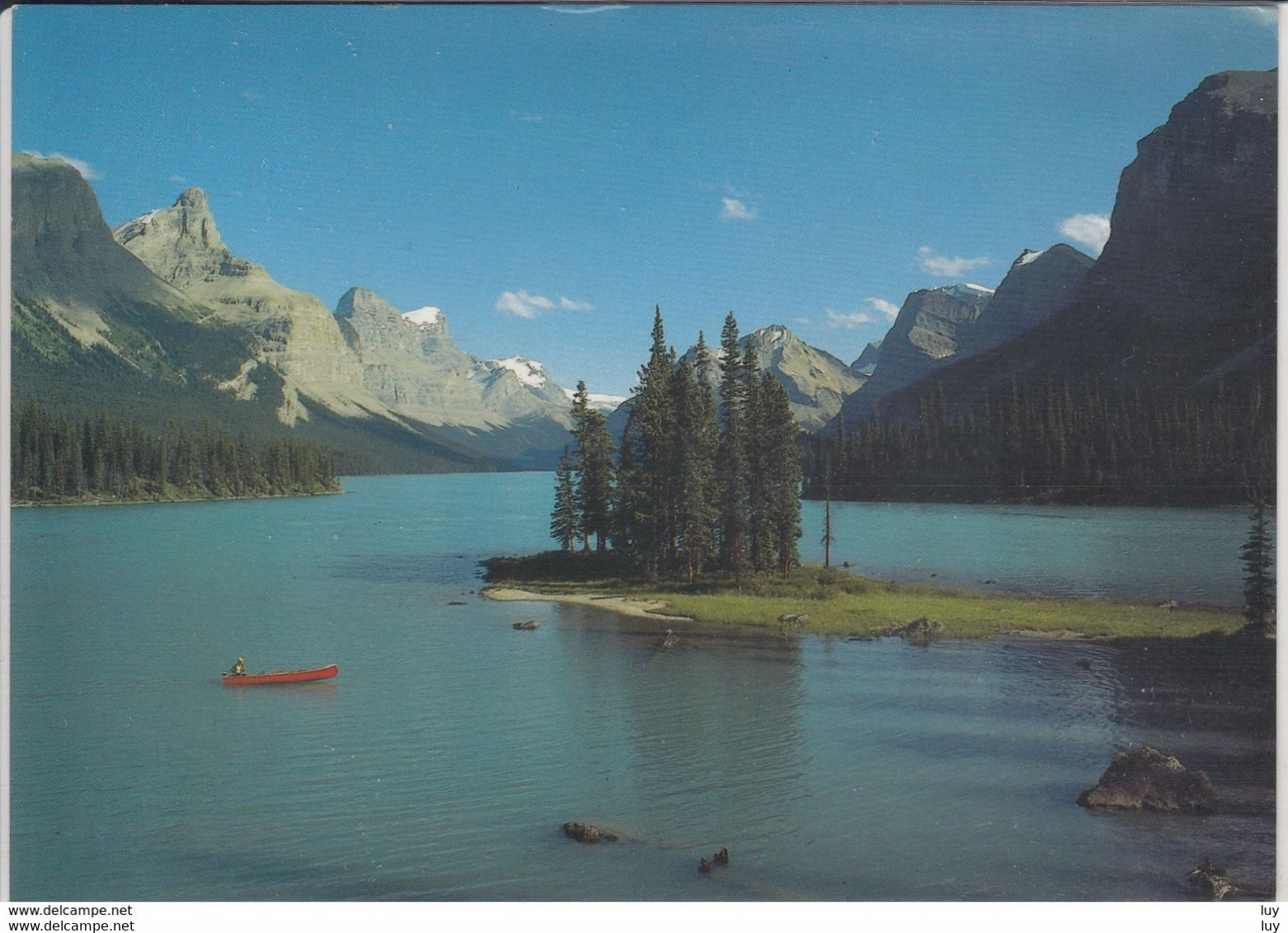 JASPER Alberta - MALIGNE LAKE With Spirit Island    Used - Jasper