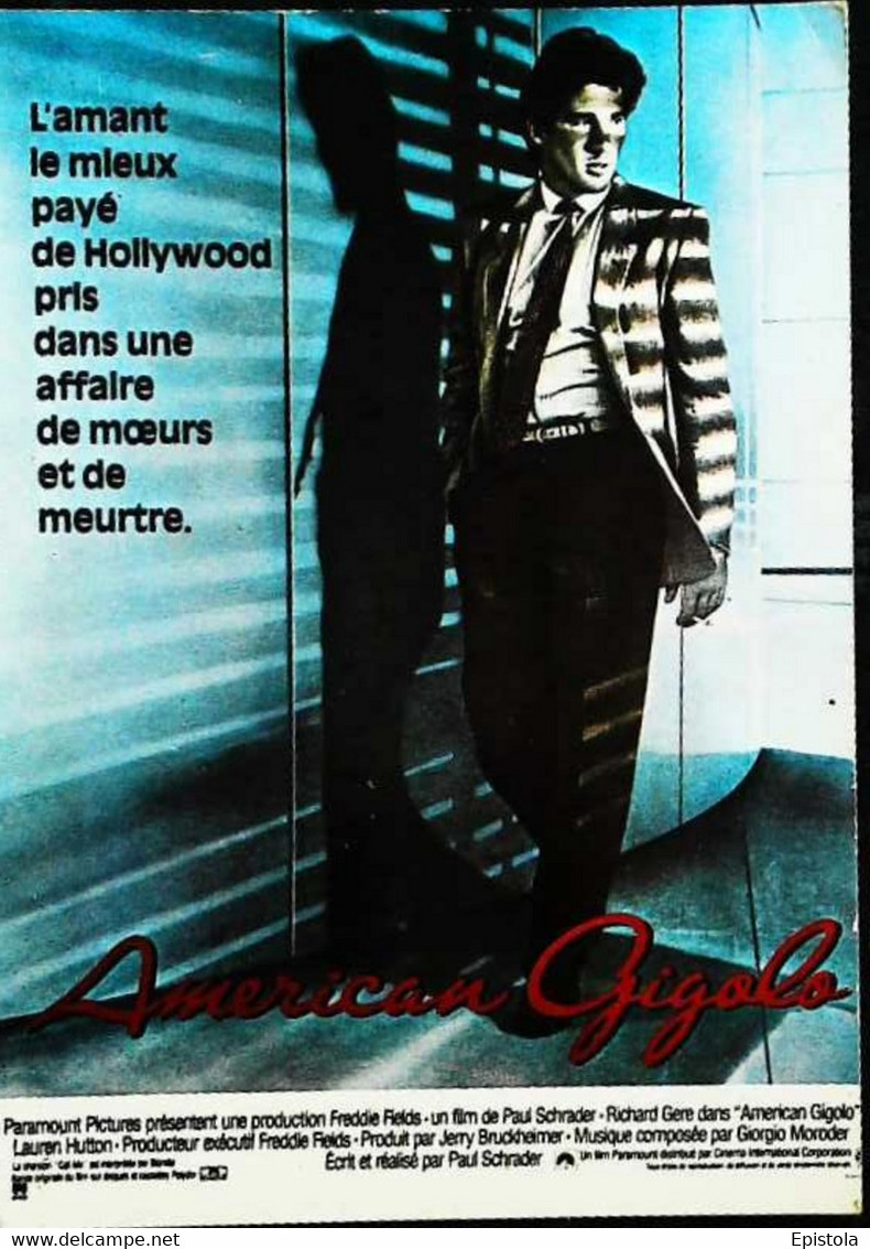 ►  Carte Affiche   American Gigolo  Richard Gere - Affiches Sur Carte