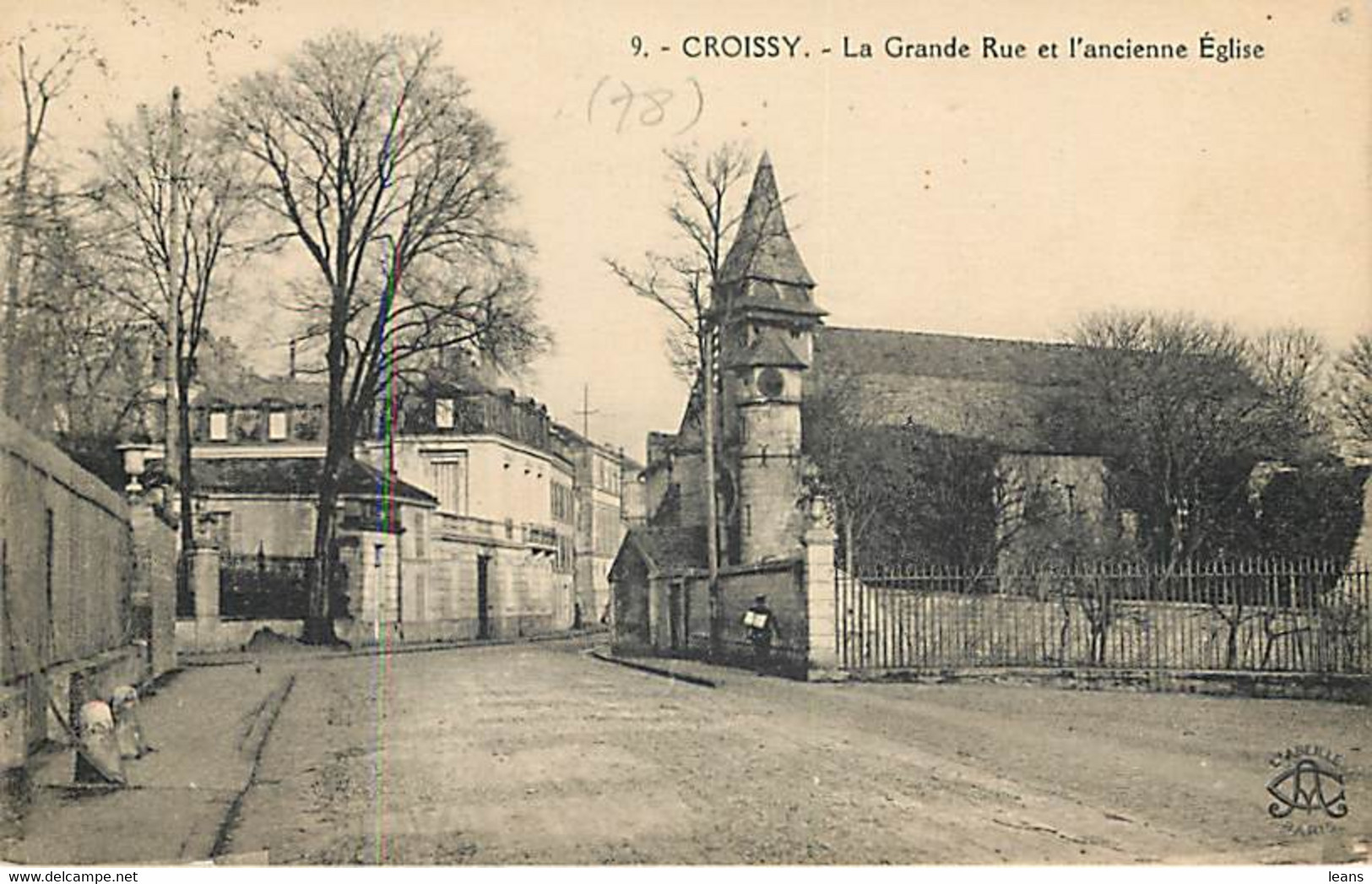 CROISSY - La Grande Rue Et L'ancienne église - L'abeille 9 - Croissy-sur-Seine