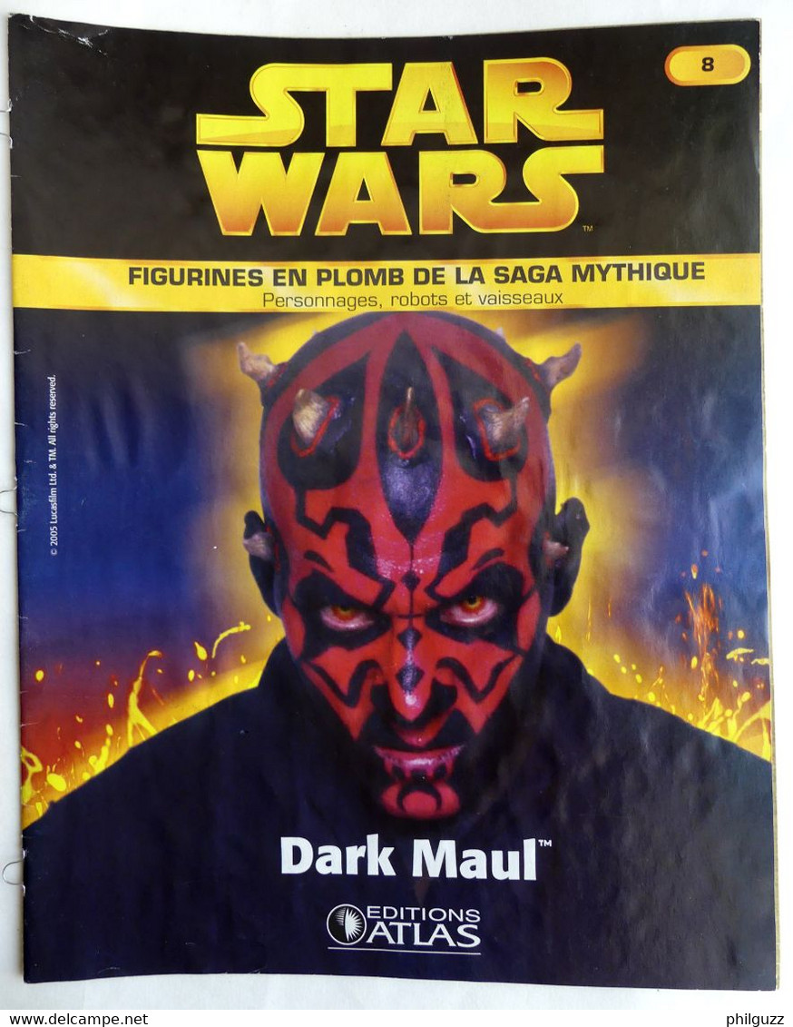 LIVRET EDITIONS ATLAS STAR WARS FIGURINES 2005 8 - DARK MAUL (2) - Episode I