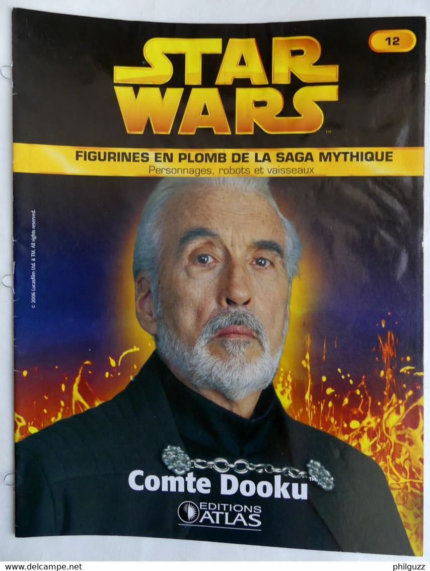 LIVRET EDITIONS ATLAS STAR WARS FIGURINES 2006 12 - COMTE DOOKU (2) - Episodio I