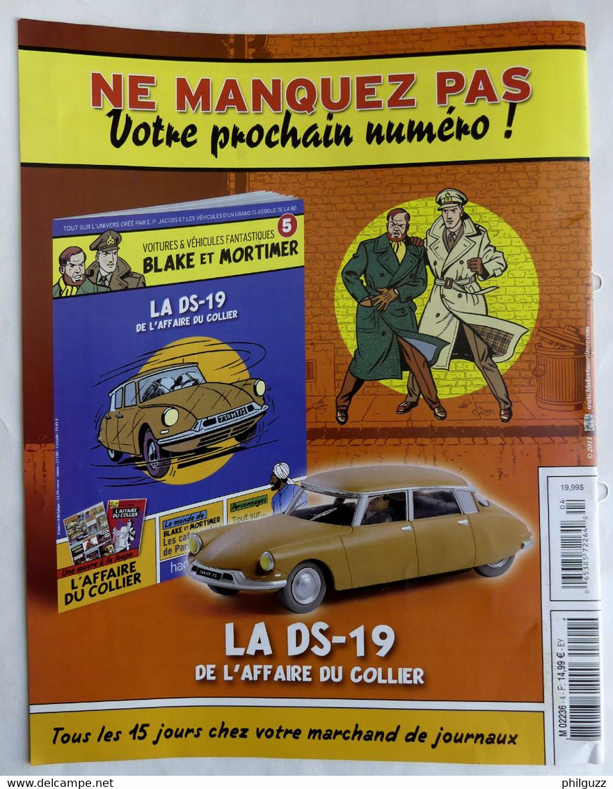 LIVRET HACHETTE BLAKE ET MORTIMER VOITURES ET VEHICULES FANTASTIQUES 4 - Figuren - Kunststoff