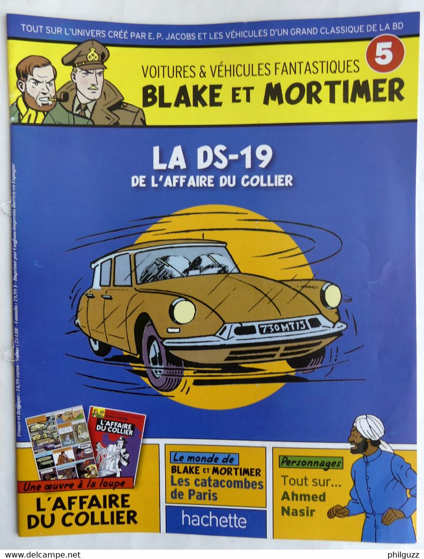 LIVRET HACHETTE BLAKE ET MORTIMER VOITURES ET VEHICULES FANTASTIQUES 5 - Little Figures - Plastic