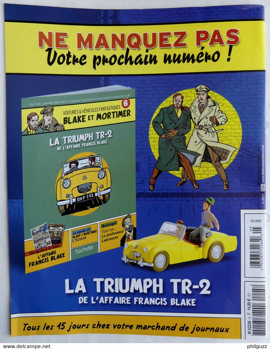 LIVRET HACHETTE BLAKE ET MORTIMER VOITURES ET VEHICULES FANTASTIQUES 5 - Figurines En Plástico