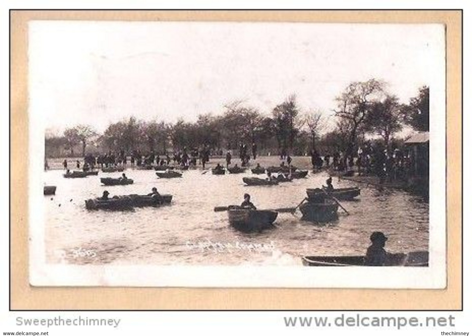 RP BOATING Sailing AT CLAPHAM COMMON SOUTH LONDON JOHNS 3615? OLD PHOTO POSTCARD UESD1937 - Londen - Buitenwijken