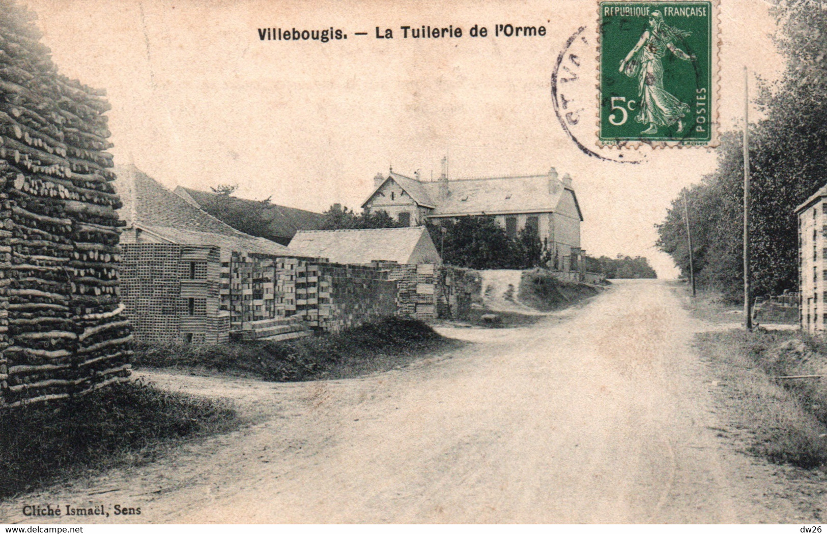 Villebougis (Yonne) La Tuilerie De L'Orme - Cliché Ismaël - Carte De 1908 - Villebougis