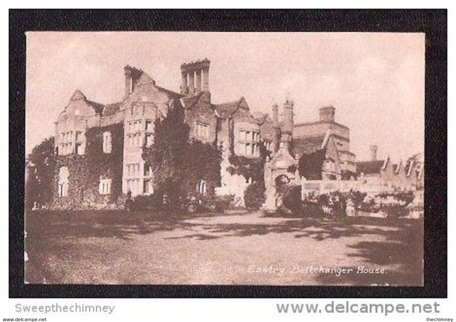 POSTCARD OF EASTRY BETTSHANGER HOUSE STATELY HOME KENT A WOODRUFF CHEMIST EASTRY - Altri & Non Classificati