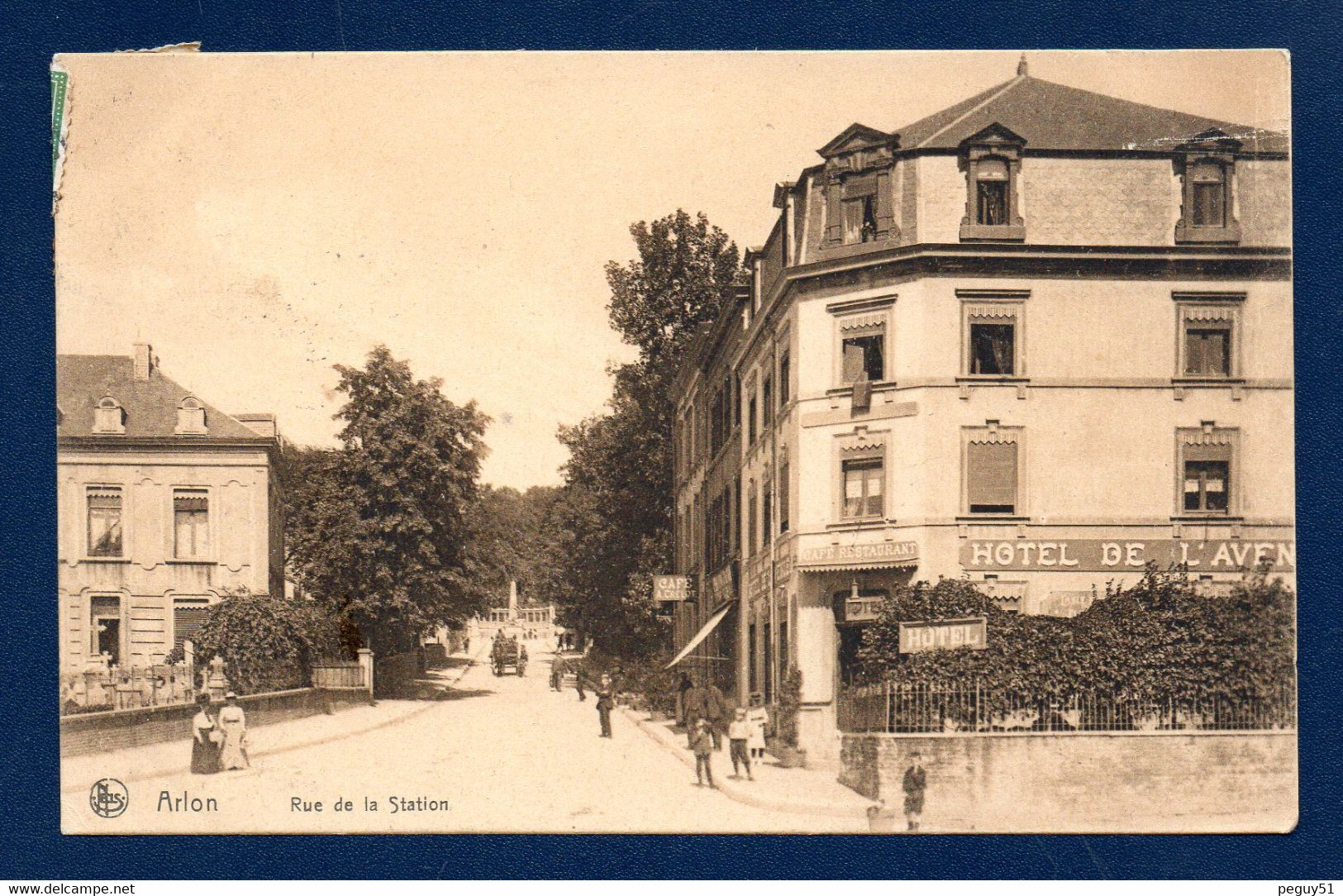 Arlon. Rue De La Station. Hôtel-Restaurant De L'Avenue. Café A. Crelot. 1913 - Aarlen