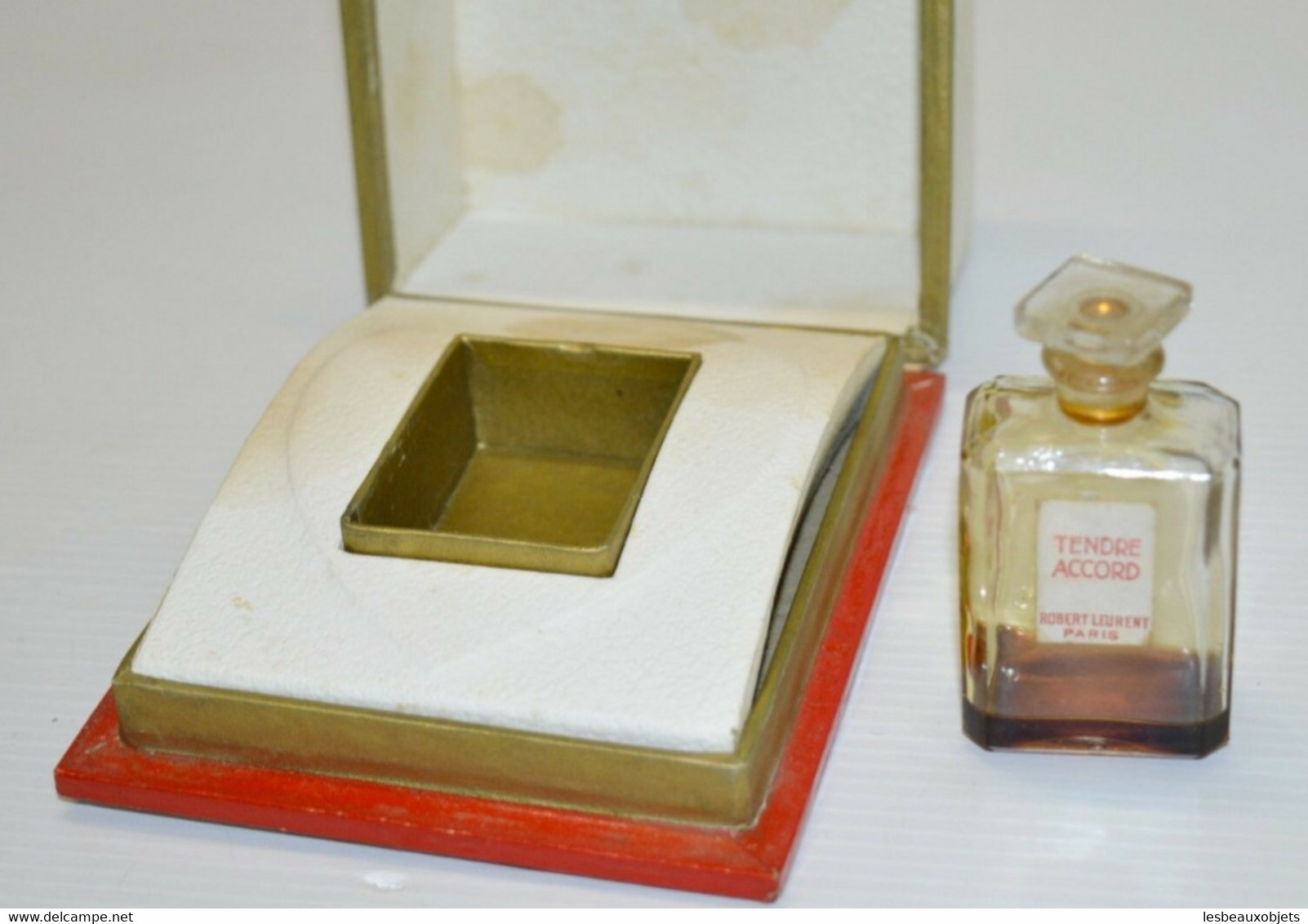 RARE ANCIEN FLACON PARFUM ROBERT LEURENT PARIS TENDRE ACCORD EN BOITE COLLECTION Déco Collection Vitrine - Flacons (vides)