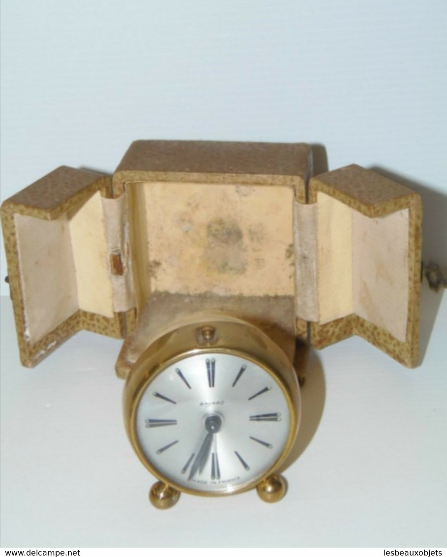 REVEIL BAYARD ANCIEN ANNEES 30/50 Dans Son Coffret De Voyage JUS DE TROUVAILLES Déco Collection Vitrine - Alarm Clocks