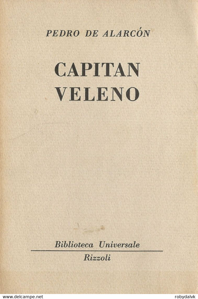 LB180 - PEDRO DE ALARCON : CAPITAN VELENO - Ediciones De Bolsillo