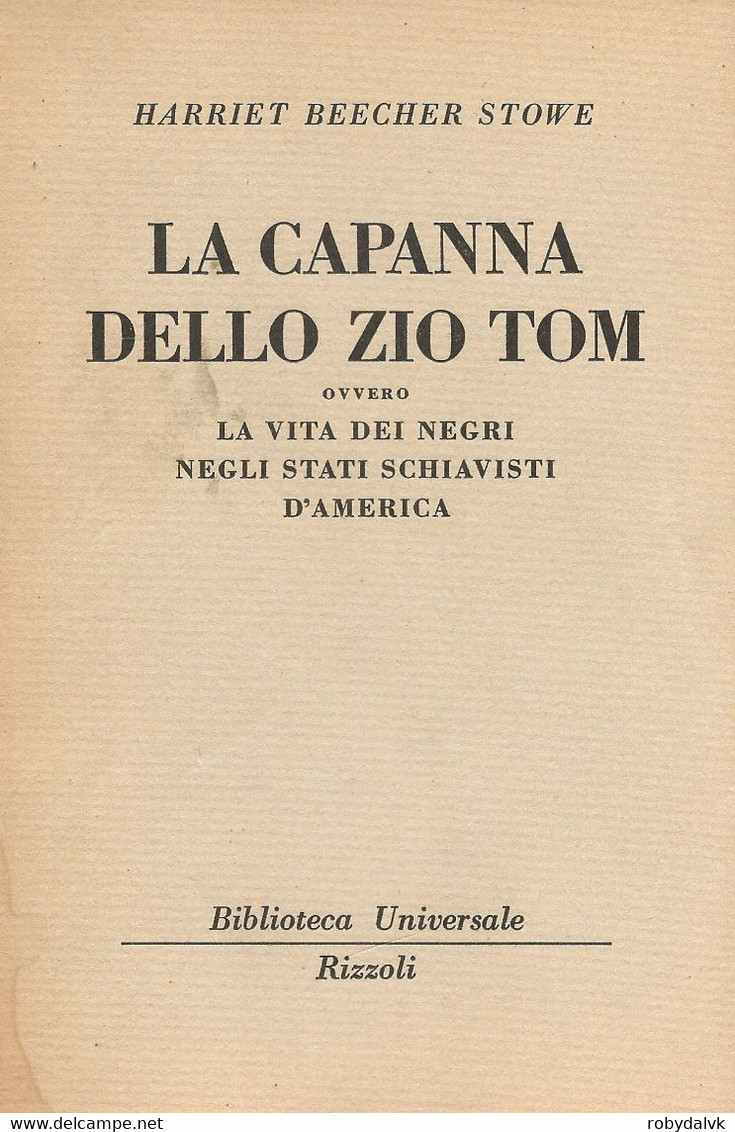 LB184 - HARRIET BEECHER STOWE : LA CAPANNA DELLO ZIO TOM - Pocket Uitgaven