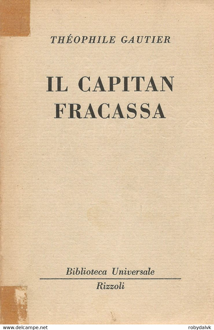 LB185 - THEOPHILE GAUTIER : IL CAPITAN FRACASSA - Edizioni Economiche