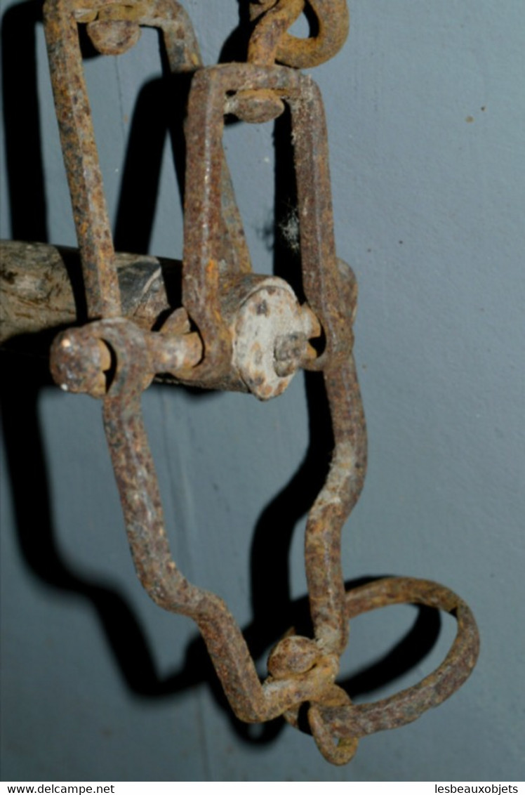 SUPERBE BALANCE ROMAINE BOIS Et Fer Forgé XVIIIe PESON ANCIEN Outil Ancien Déco - Outils Anciens