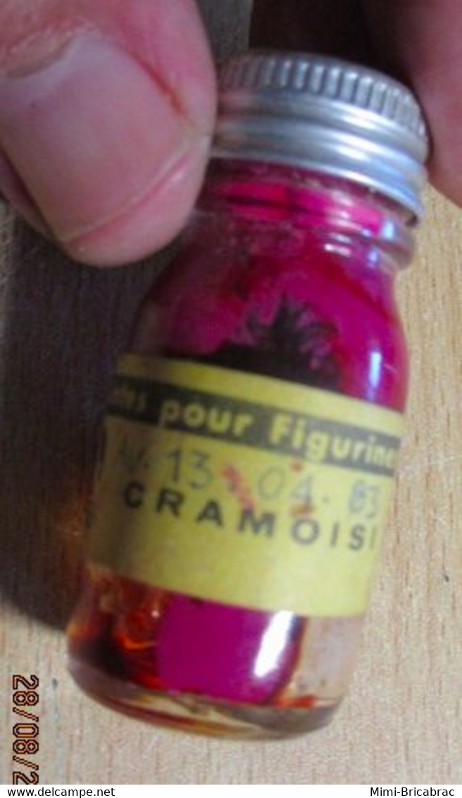 ABT21 Pot De Peinture ABT Des Années 70 : TEINTES POUR FIGURINES / CRAMOISI Pour Collectionneurs - Pegatinas (calcas)