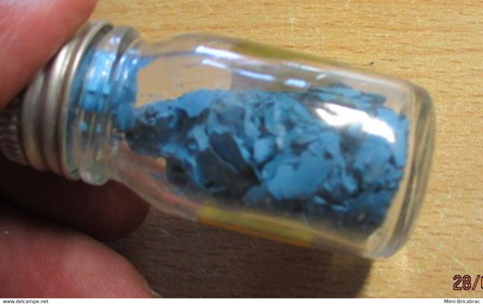 ABT21 Pot De Peinture ABT Des Années 70 : TEINTES POUR FIGURINES / BLEU CELESTE FONCE Pour Collectionneurs - Transfer