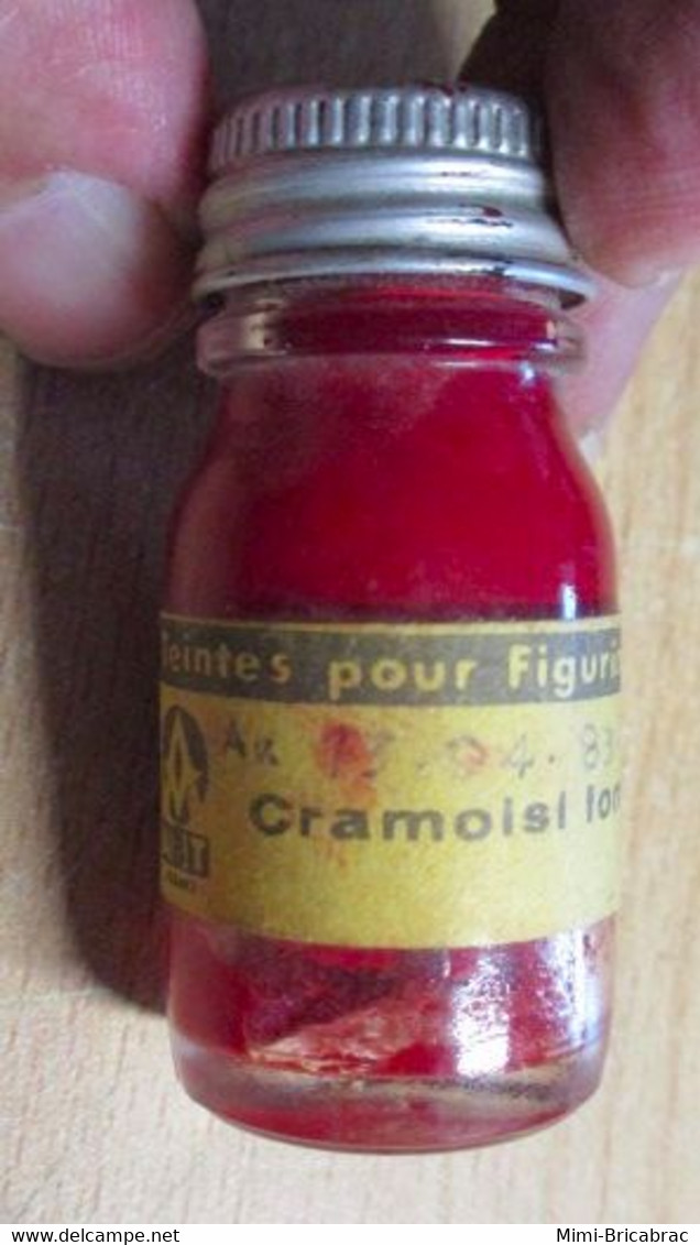 ABT21 Pot De Peinture ABT Des Années 70 : TEINTES POUR FIGURINES / CRAMOISI Pour Collectionneurs - Decalcografie