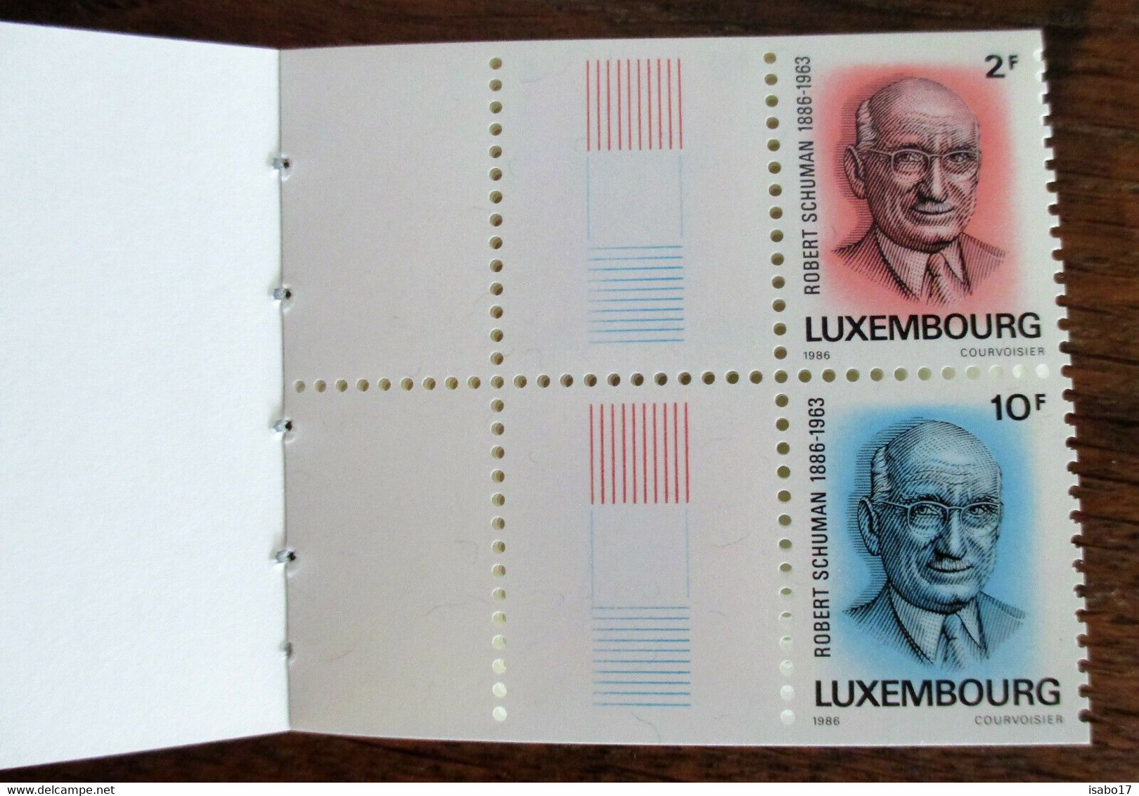 Mi.C1 Robert Schuman Luxemburg Heftchen Postfrisch 1986 - Postzegelboekjes