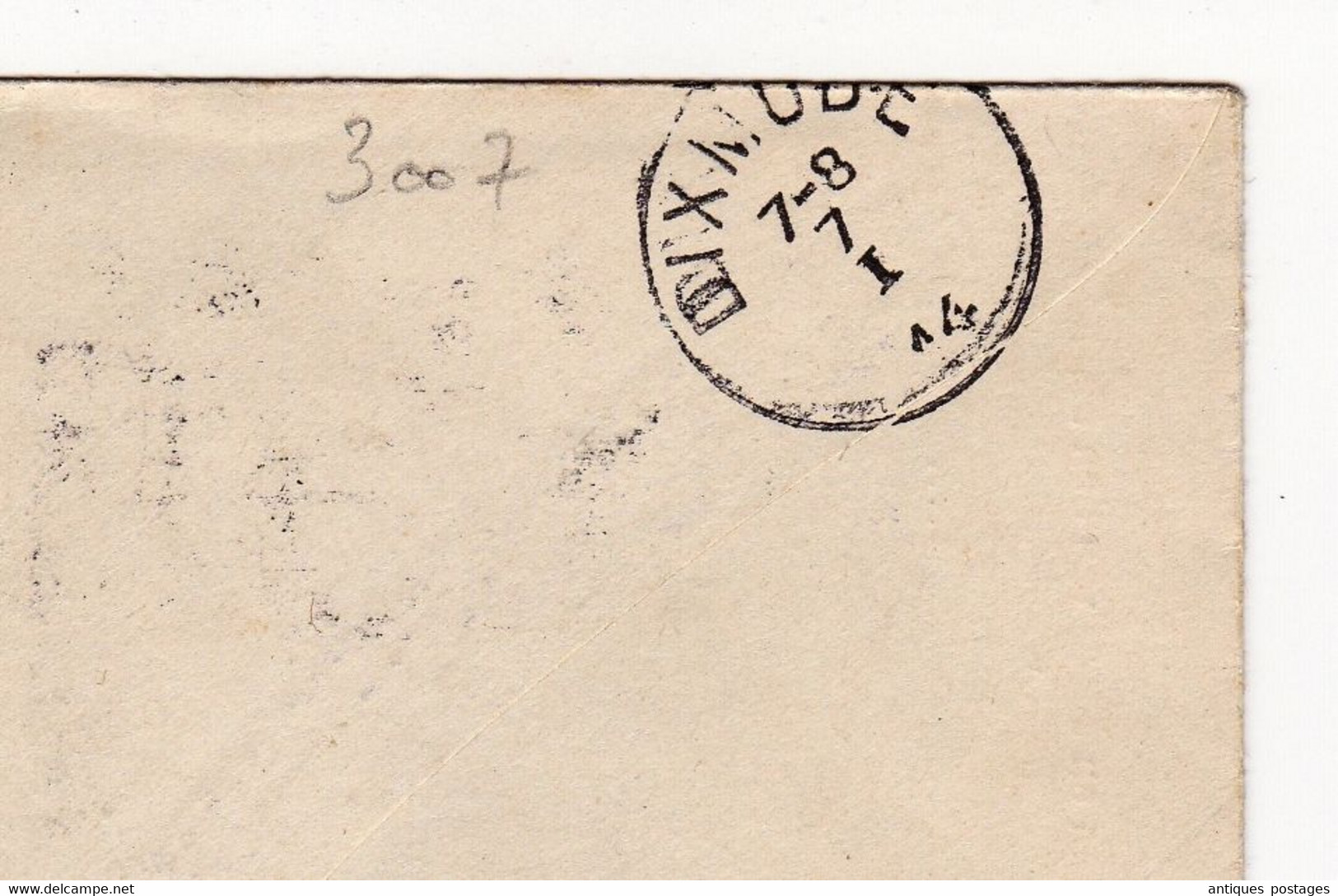 Entier Postal Bruxelles 1914 Belgique Dixmude Léon Houyoux Albert Ier - Enveloppes