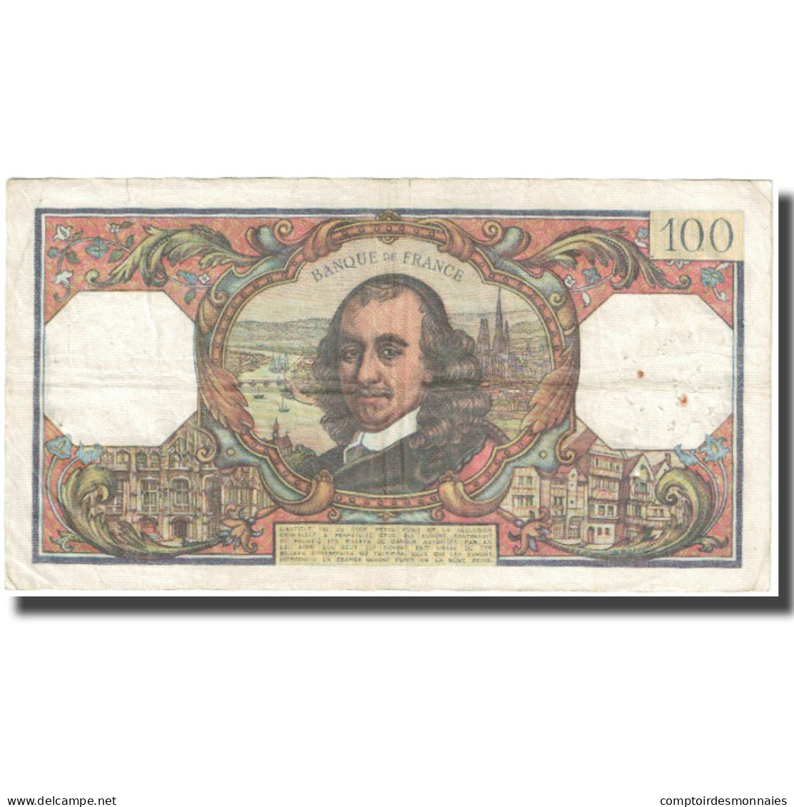 France, 100 Francs, Corneille, 1967, 1967-04-06, TB, Fayette:65.17, KM:149b - 100 F 1964-1979 ''Corneille''