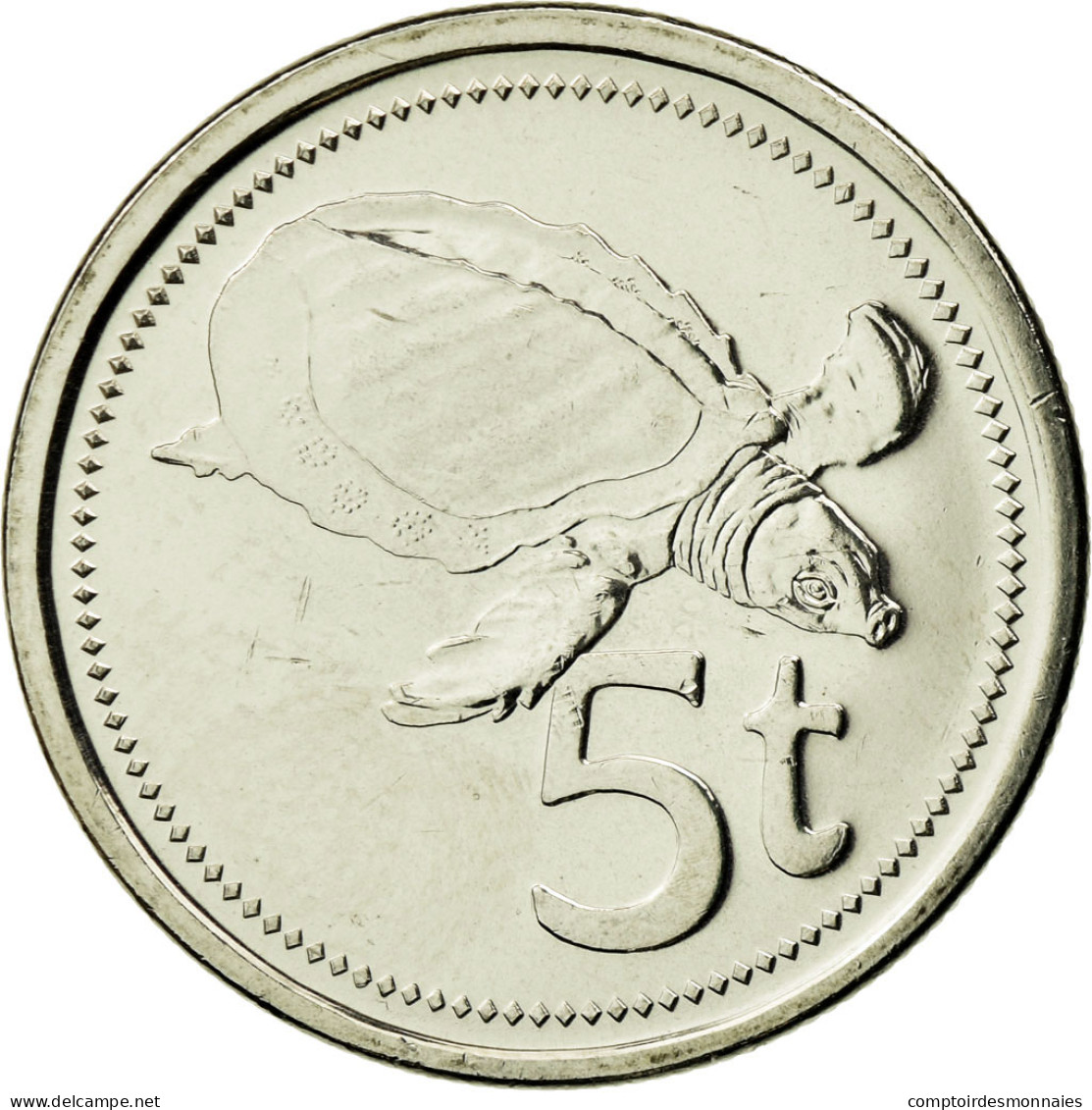 Monnaie, Papua New Guinea, 5 Toea, 2005, SPL, Nickel Plated Steel, KM:3a - Papua-Neuguinea