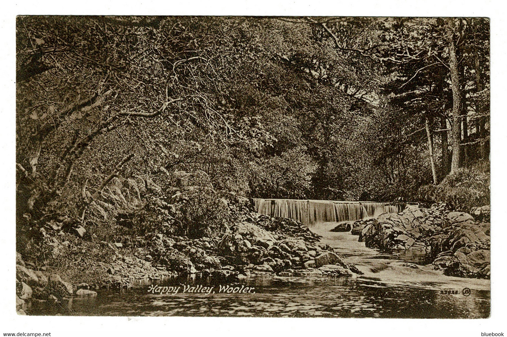 Ref 1496 - 1922 Postcard - Happy Valley Wooler River & Waterfall - Northumberland - Other & Unclassified