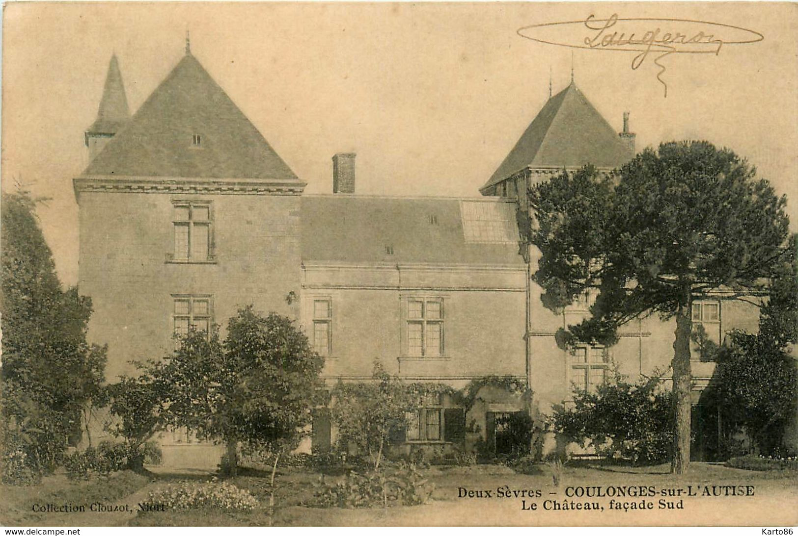 Coulonges Sur L'autise * Autize * Vue Sur Le Château , Façade Sud - Coulonges-sur-l'Autize