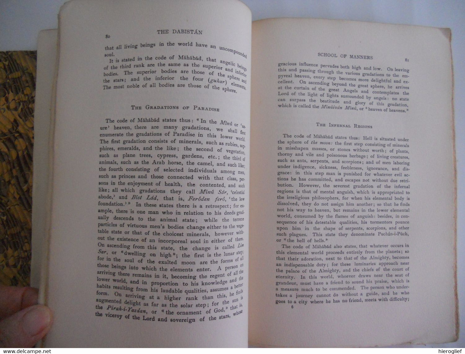 ORIENTAL LITERATURE - THE DABISTAN or SCHOOL OF MANNERS nations of the East David Shea Anthony Troyer introducti Jackson