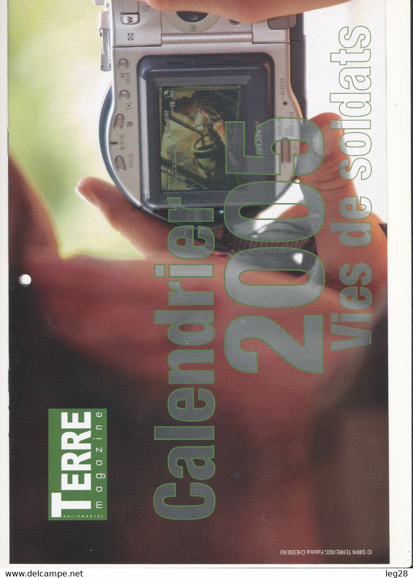 CALENDRIER  ARMEE DE TERRE 2005 - France