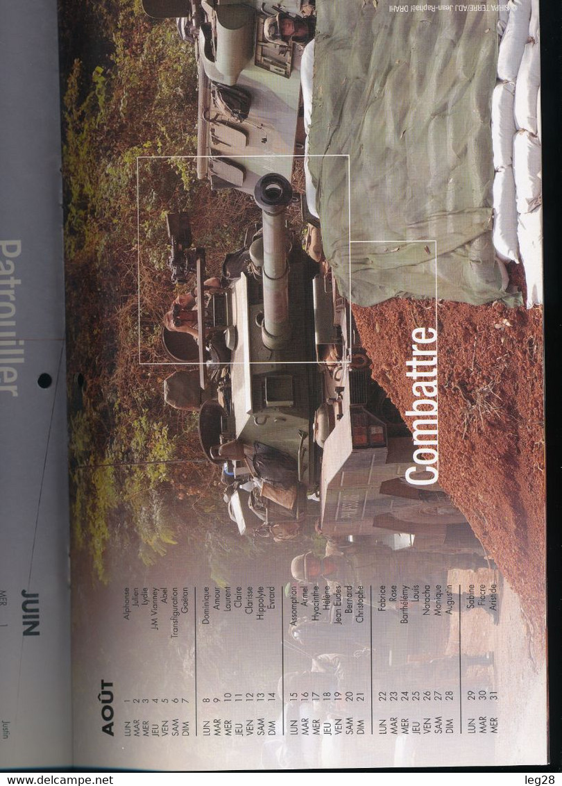 CALENDRIER  ARMEE DE TERRE 2005 - Frankreich