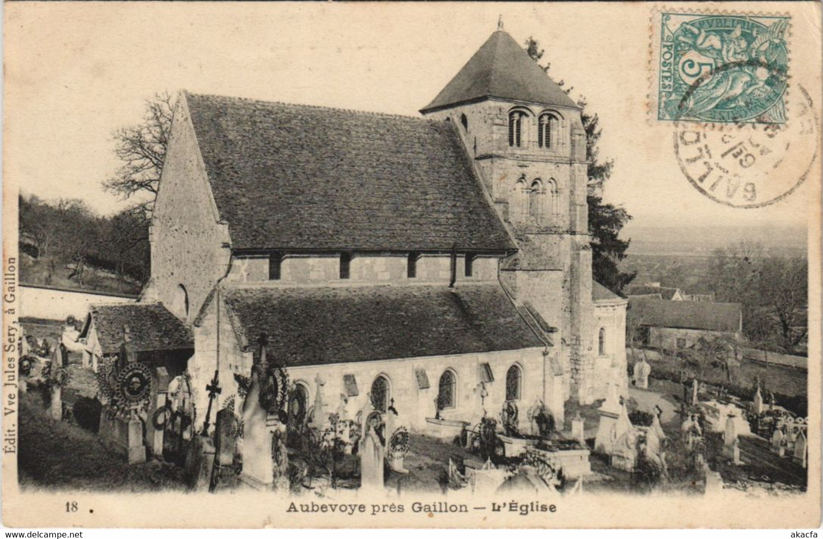 CPA AUBEVOYE Pres Gaillon - L'Eglise (1149425) - Aubevoye