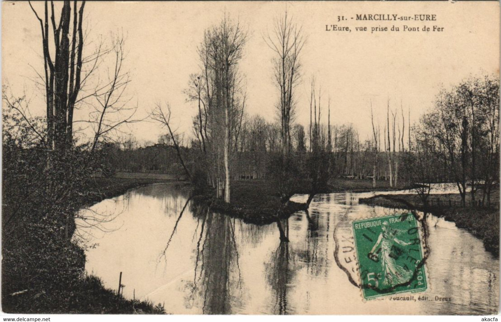 CPA MARCILLY-sur-EURE L'Eure - Vue Prise Du Pont De Fer (1149617) - Marcilly-sur-Eure