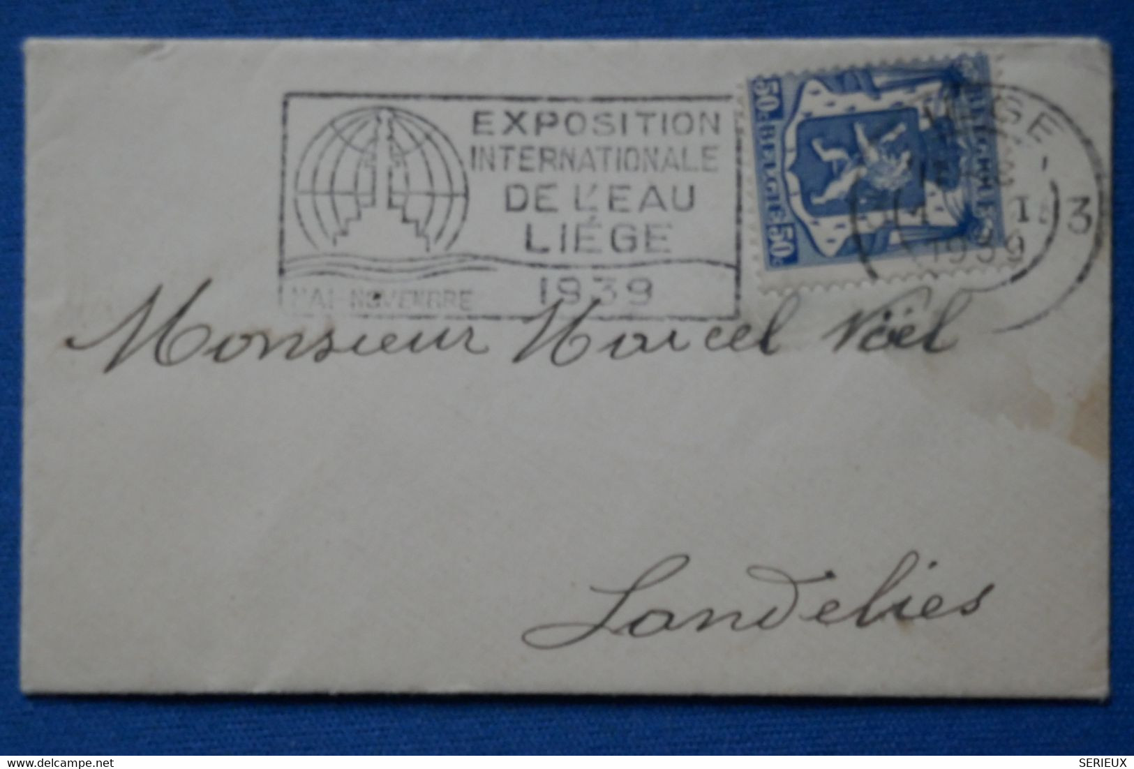 ¤4 BELGIQUE BEL LETTRE    1939 LIEGE  A SANDELIES + + AFFRANCH. INTERESSANT - 1929-1941 Groot Montenez