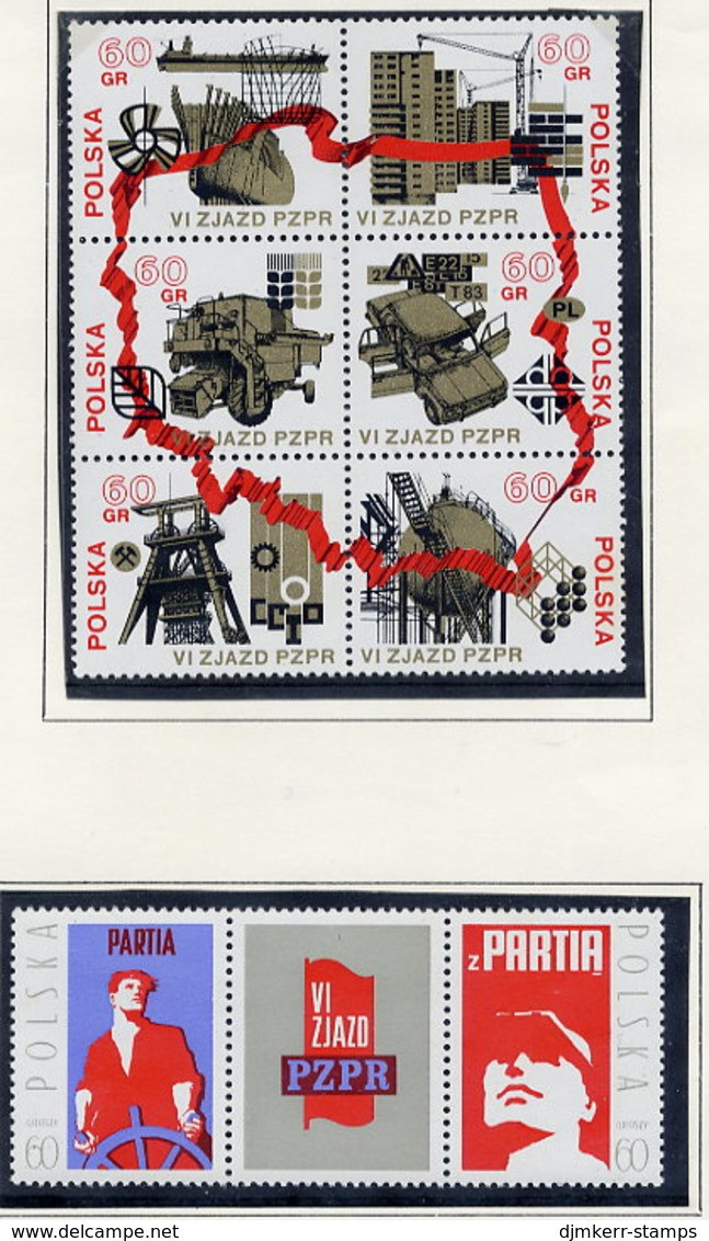 POLAND 1971 Workers' Party Day MNH / **.  Michel 2124-31 - Nuevos