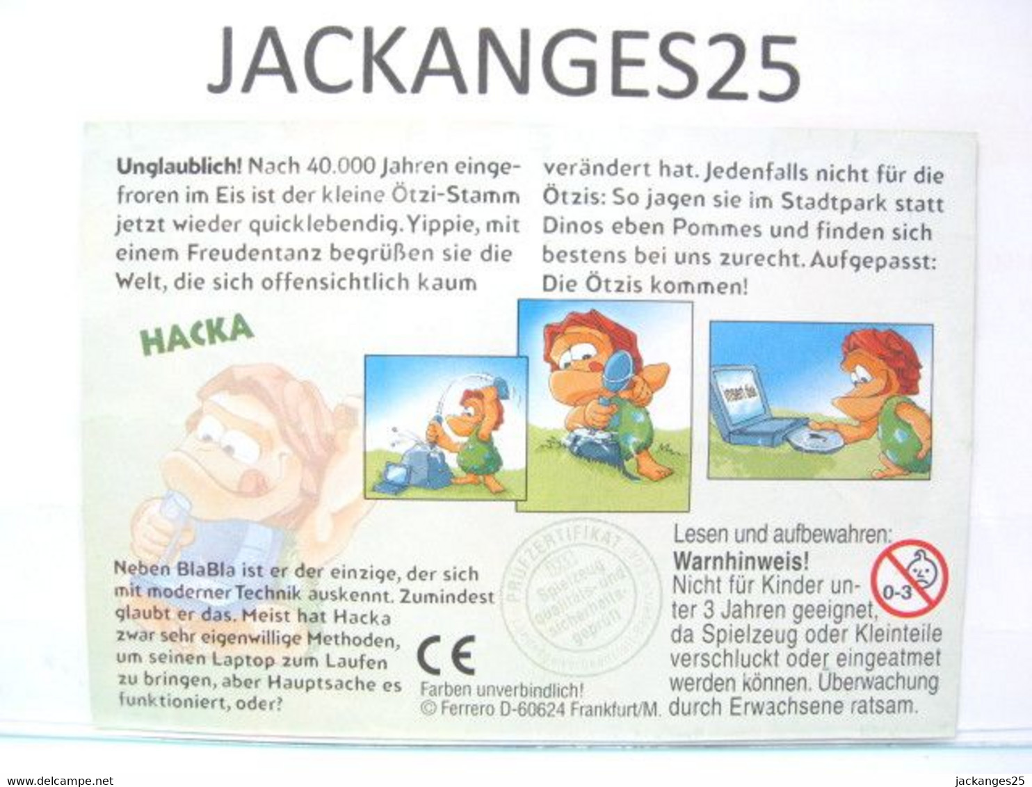 KINDER D CAVERNICOLIS ÖTZIS CROMIGNONS 2003 N° 10 + BPZ D + MAGIC CODE - Familles