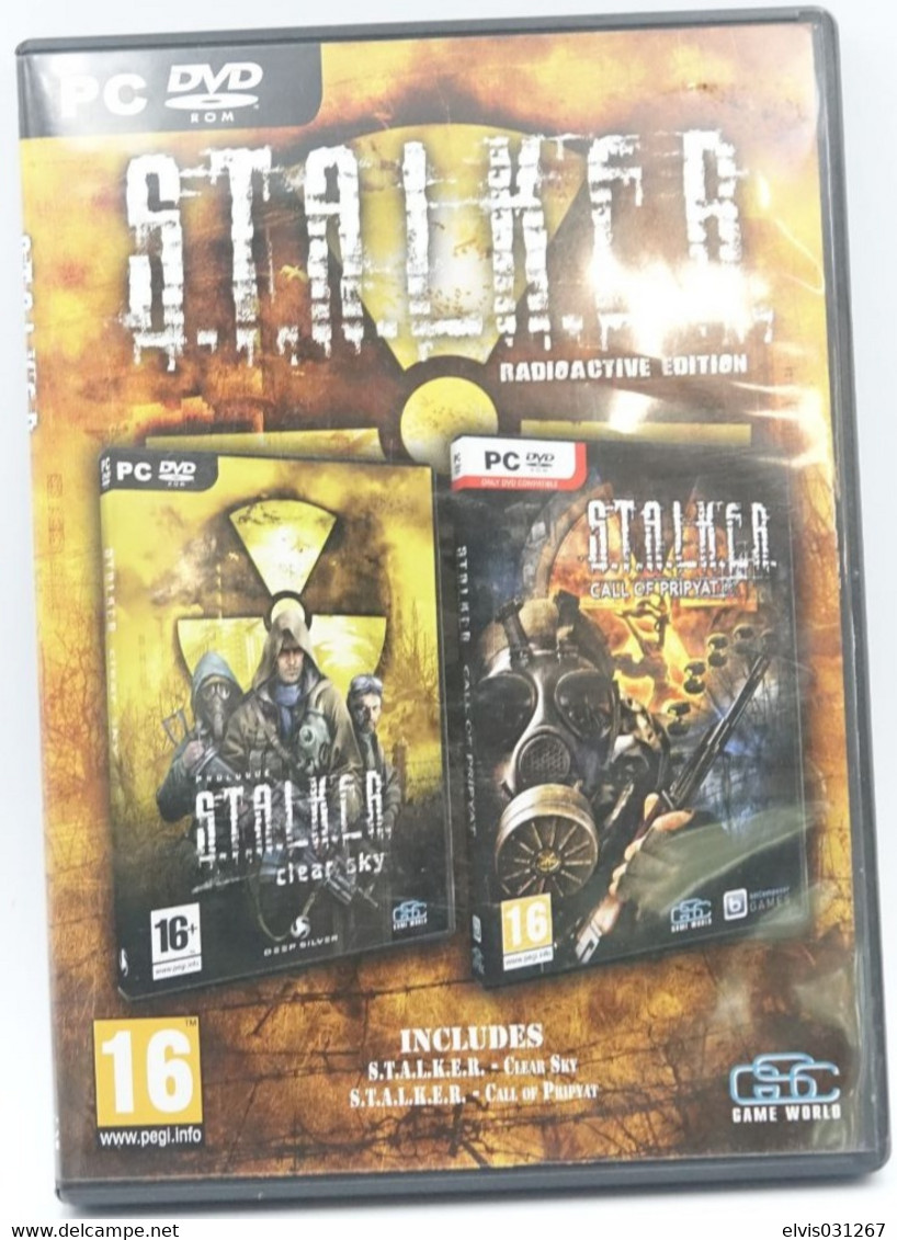 PERSONAL COMPUTER PC GAME : S.T.A.L.K.E.R. STALKER CLEAR SKY & CALL OF PRIVYAT RADIOACTIVE EDITION - RARE - THQ - Jeux PC