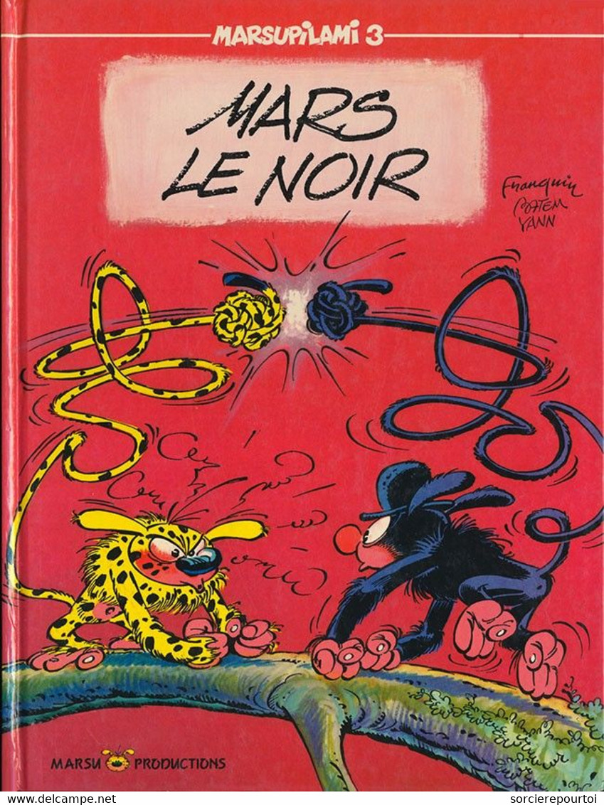 Marsupilami 3 Mars Le Noir - Yann / Batem - Marsu Productions - EO 03/1989 - TBE - Marsupilami