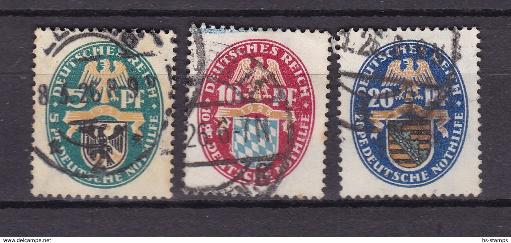 Germany - Reich - 1925 Year _ Michel 375/377  - Used - Used Stamps